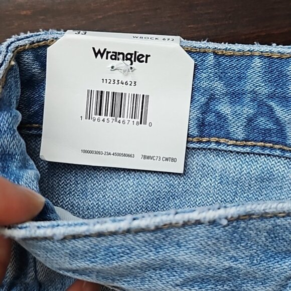 Wrangler High Rise Kick Flare (Wrock 627) Jeans Light-Medium "Control" Wash - 33 - Picture 8 of 15